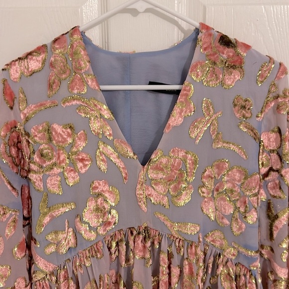 Stine Goya Palmer Blouse Rosemary Banana Leaf Metallic Blouse - Picture 6 of 14